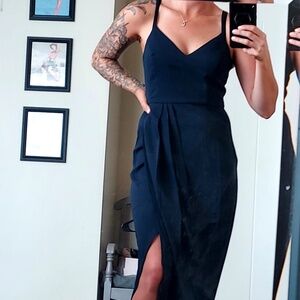 Blue Lulu’s cocktail dress